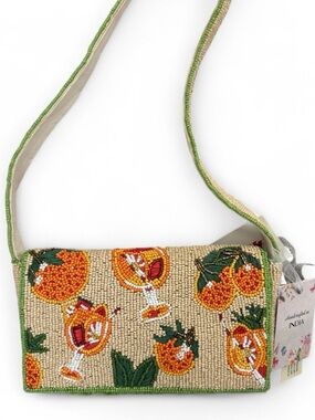 Made in India Aperol Spritz Beaded Shoulder Bag